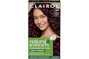 Clairol Natural Instincts Demi-Permanent Hair Dye, 4RV Dark Burgundy Hair Color, Pack of 1