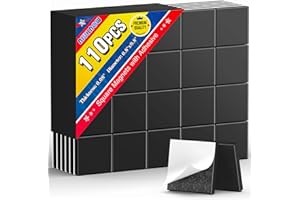 Niuknow 110pcs Flexible Magnetic Tape, Sticky Adhesive Magnetic Squares (Each 20x20x2mm), Magnetic on one Side and Adhesive on The Other, Magnet Sheets with Adhesive for Crafts, Photos