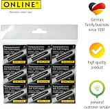 ONLINE Standard Black Ink Cartridges 6pk for Fountain Pens Rollerballs view 6