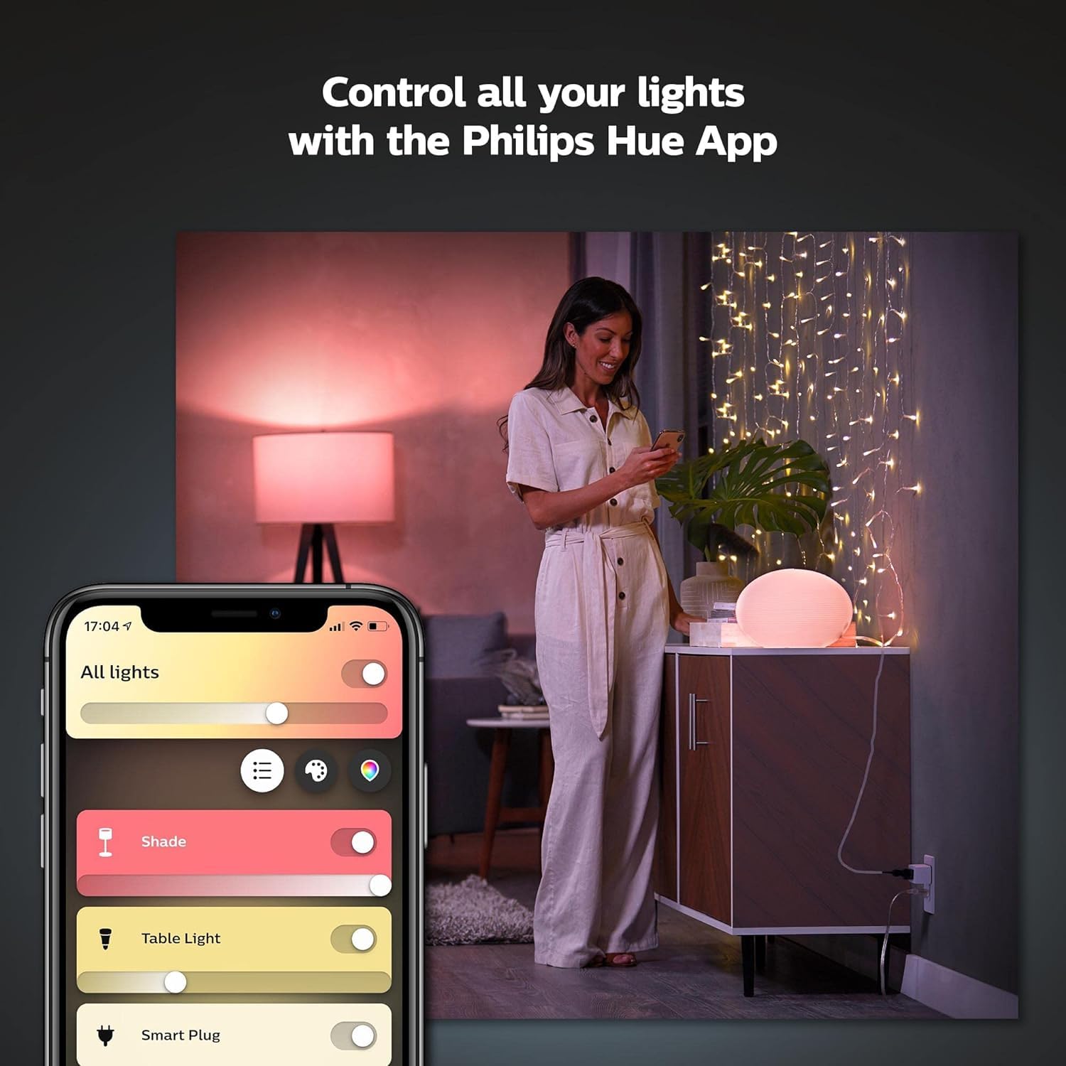 Philips Hue Smart Plug, White - 1 Pack - Turns Any Light Into a Smart Light - Control with Hue App - Compatible with Alexa, Google Assistant, and Apple HomeKit - View 5