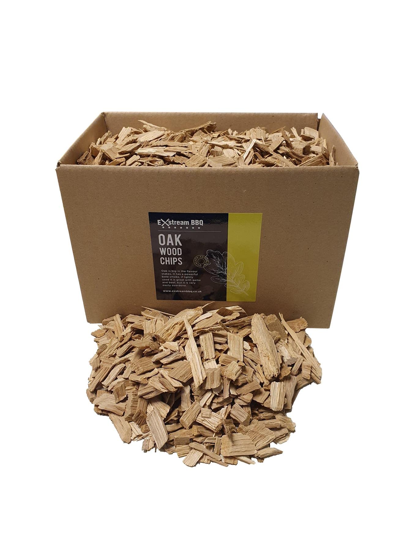 Exstream BBQ Barbecue Smoking Wood Chips *Over 16 Great Flavours in 1, 5 & 10 Litres* (Oak 5 Litre)