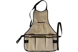 SJTYDX Garden Aprons for Men Women with Pockets Waterproof Gardening Tool Belt DIY Adjustable Oxford Cloth Work Tool Apron Gr
