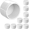 FORMUFIT F002EEC-WH-10 PVC External End Cap, Furniture Grade, 2" Size, White (Pack of 10)