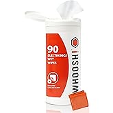 WHOOSH! Screen Cleaner Wipes - for All Electronic Screens - Best for Smartphones, iPads, Eyeglasses, e-Readers, Touchscreen &