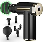 cotsoco Massage Gun Deep Tissue for Pain Relief with 4 Massage Heads & 6 Speeds, Electric Mini Handheld Body Massager for Any Pain Relief, Best Gifts for Dad and Mom