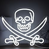 Nacynacy Skull Neon Signs for Wall Decor，LED Neon Lights for Gameroom、Man Cave，Birthday、Christmas Gifts for kids