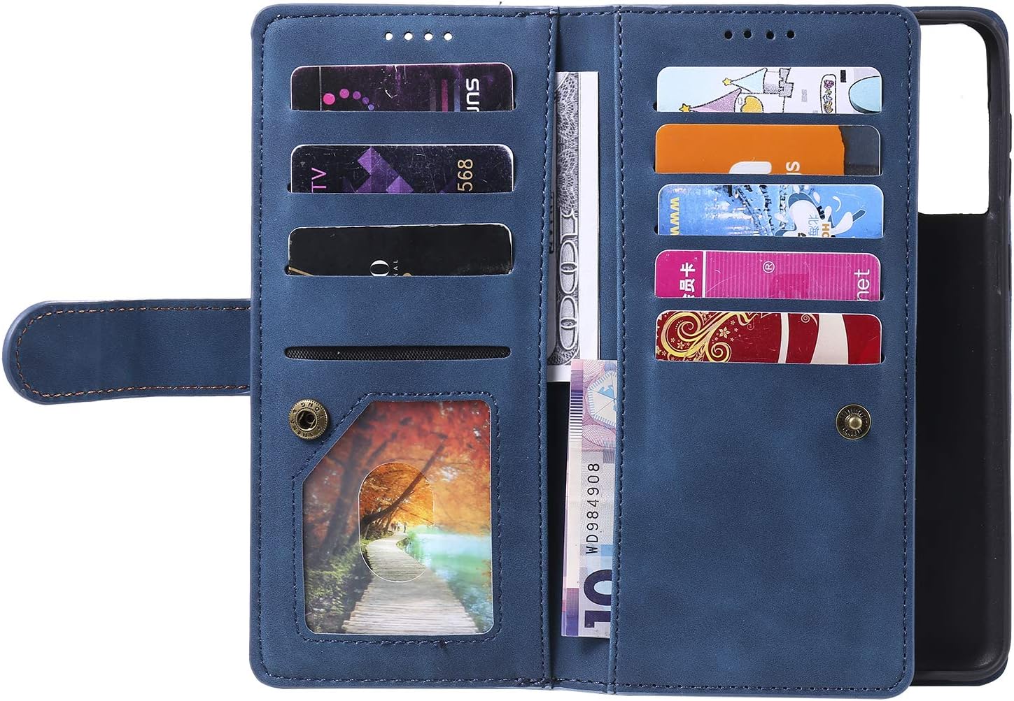 UEEBAI Wallet Case for Samsung Galaxy S21 Ultra 5G - Image 4