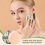 CORNERIA Large Makeup Sponge Powder Puff 2.87x2.75 in Fan Shape view 3
