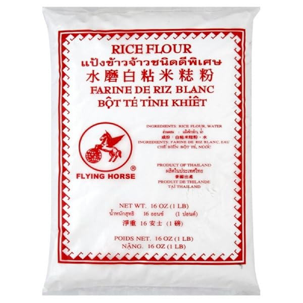 FLYING HORSE RICE FLOUR, 16-OUNCE PACKAGES