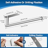 Susswiff Stainless Steel Paper Towel Holder Under Cabinet 12.4in view 5