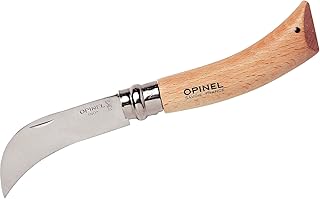 Opinel-Gärtnermesser, rostfrei, Buchenholz-Griff, Heftlänge 11 cm, Edelstahl/Braun