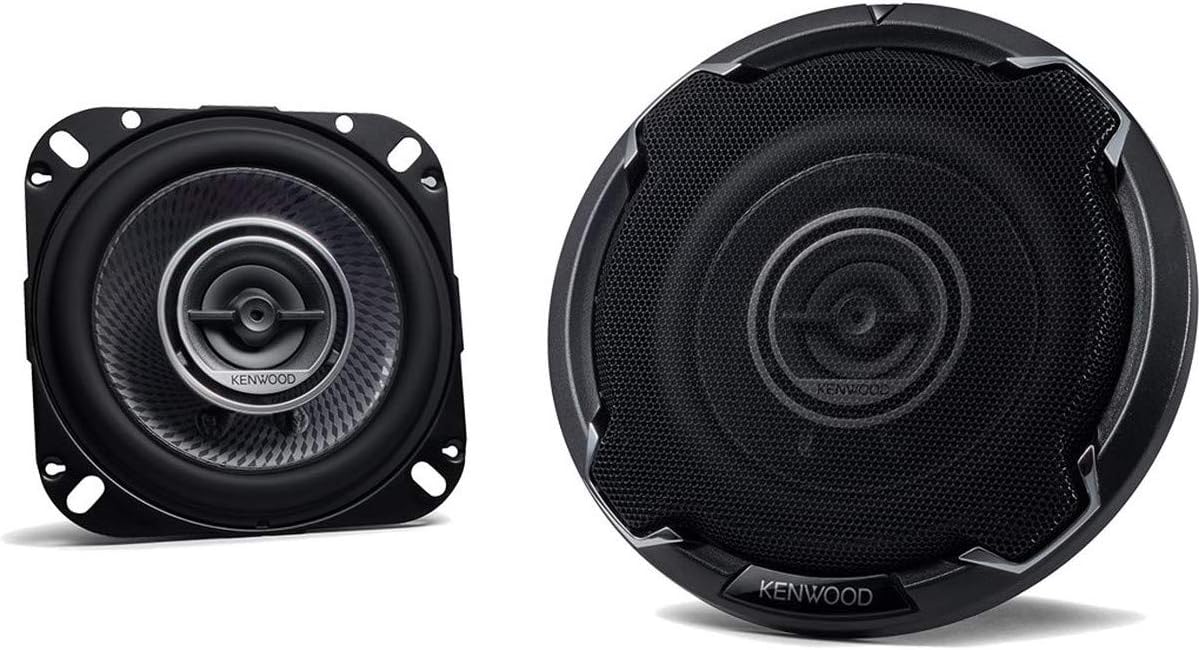 Kenwood KFC-PS1096 10 cm 2-Way Coaxial Speakers, Black - Image 4