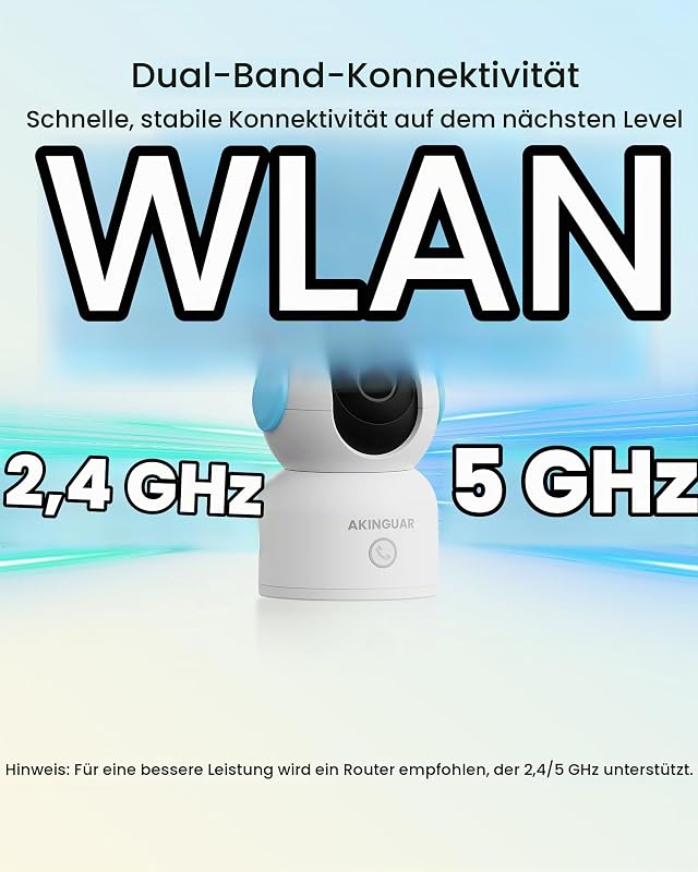 Überwachungskamera Innen 4K 8MP mit 64GB Karte, 2,4/5GHz WiFi Dual — Foto 6 von 8