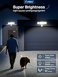Amico 3 Head LED Security Lights with Motion
