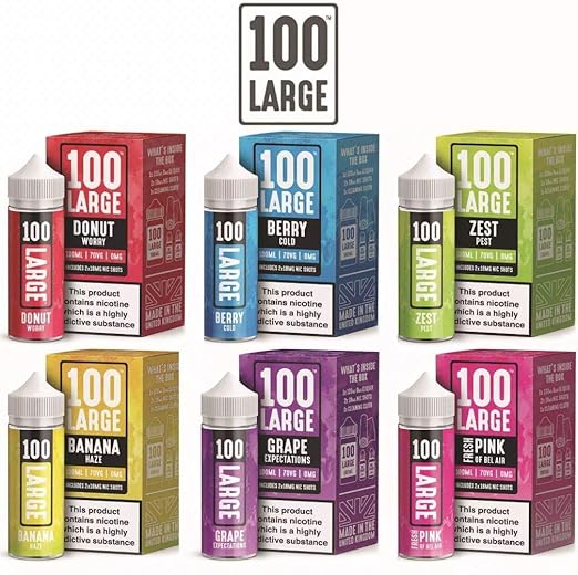 100 ml großer 100 Saft E Liquid Premium Shortfill Vape Saft 0 mg 70/30 alle Geschmacksrichtungen
