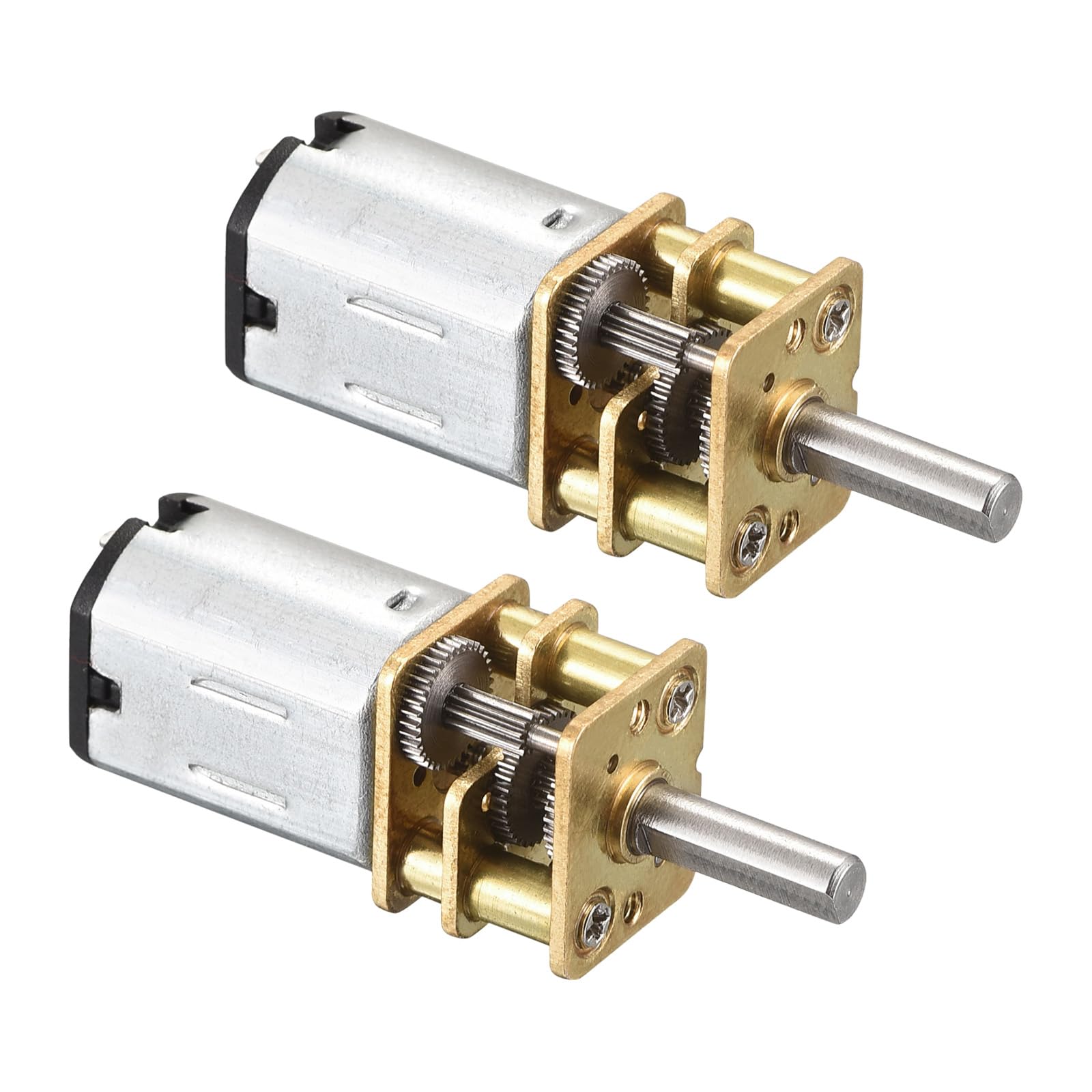 Rebower Micro Speed Reduction Gear Motor with Full Metal Gearbox [ for DIY RC Aircraft, Model Car ] - 250RPM / DC 6V / 2 Pcs