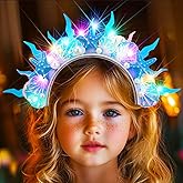 Kilshye Light Up Starfish Headband LED Shell Mermaid Headpiece