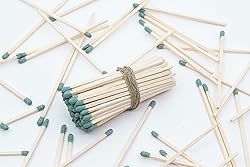 4" Inch Long Wooden Refill Matchsticks with Strike