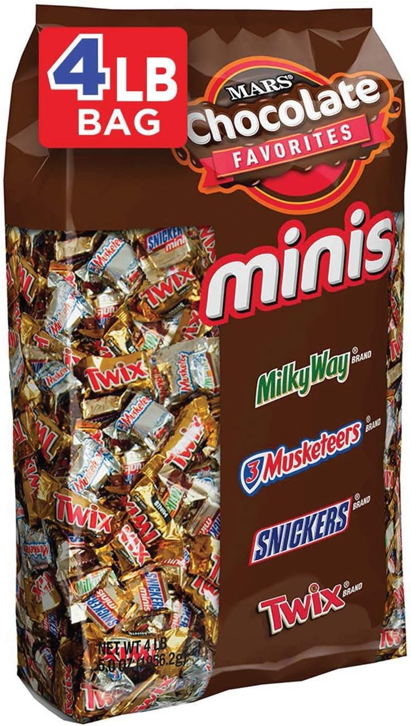 Mars Chocolate Minis Size Easter Candy Bars Variety Mix 67.2-Ounce 240-Piece Bag (3 Pack(240 Count))