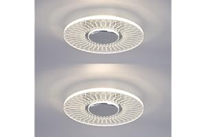 Maichis 2Pack LED RV Ceiling Light Fixture with On&Off Switch, Crystal Acrylic 12V RV Wall Sconce Light for Motorhome Trailer Camper