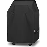 Unicook 2 Burner Grill Cover 32 Inch, Outdoor Small BBQ Cover with Side Handles and Straps, Heavy Duty Waterproof, Compatible for Weber Char-Broil Nexgrill Gas Grills with Collapsed Side Tables
