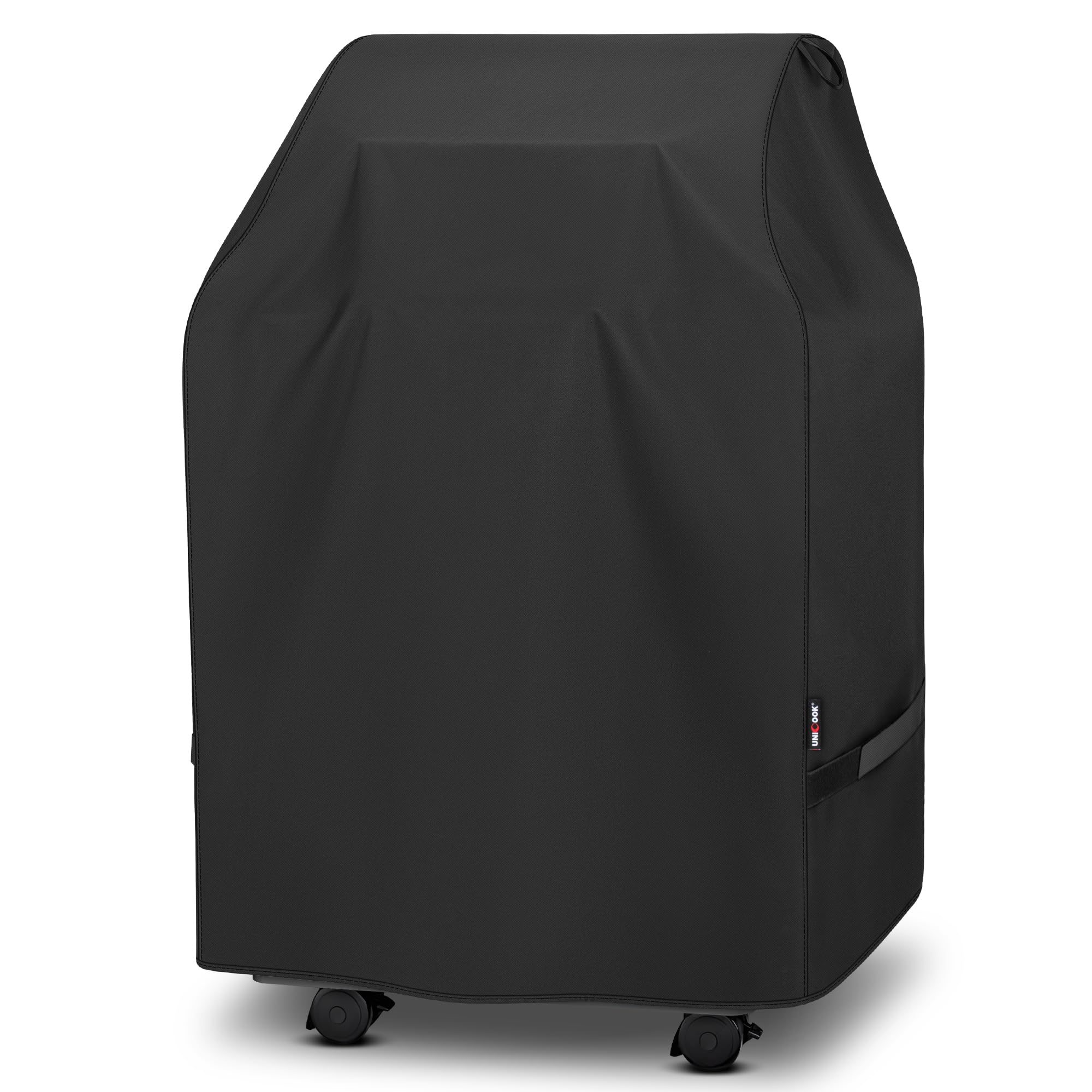 Photo 1 of Unicook 2 Burner Grill Cover 32 Inch, Outdoor Small BBQ Cover with Side Handles and Straps, Heavy Duty Waterproof, Compatible for Weber Char-Broil Nexgrill Gas Grills with Collapsed Side Tables