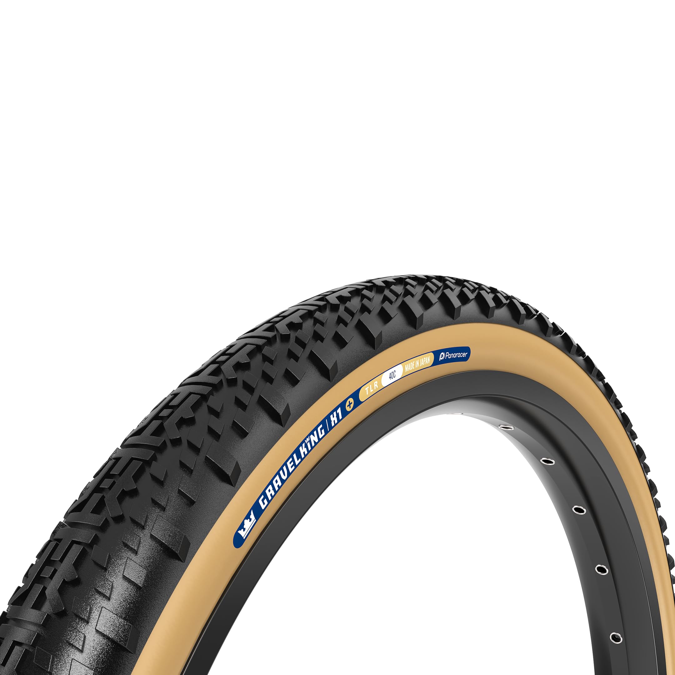 Panaracer Gravelking X1 Plus TLR Tubeless - All-Terrain Performance Gravel Bike Tyres | ZSG Compound & BeadLock Tech | Puncture Proof Suitable for Gravel & Mud | 700x35c Tyres