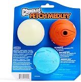 Chuckit! Fetch Medley Assorted Dog Balls Medium Pack of 3 Interactive Toys view 4