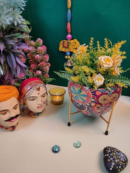 Apple:Green_Apple:Round Planter:Seedling:with Beautiful Print.