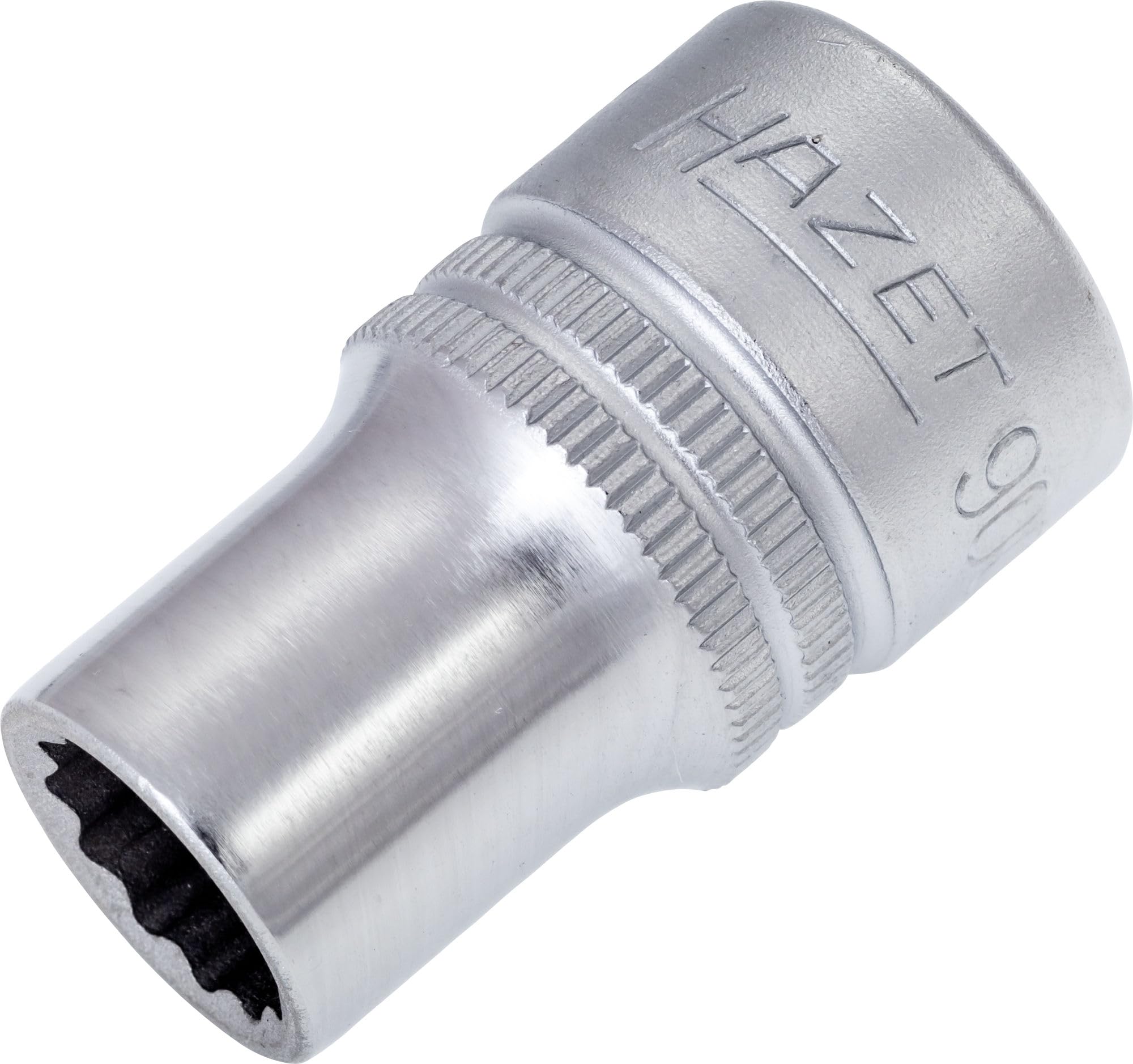 HAZET 900Z-11 38 mm 12-Point Traction Profile Socket - Chrome-Plated/Polished