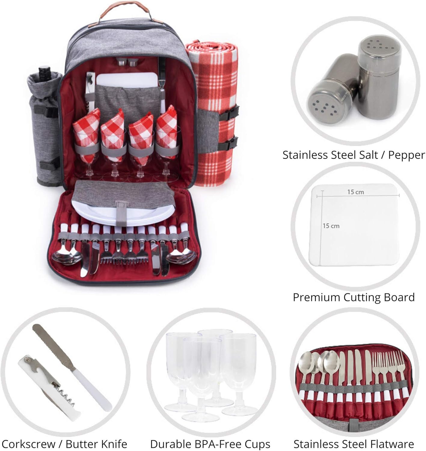 wine picnic backpack