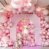 HYKJNBW Pastel Pink Balloons 50 Count 12 Inch Latex Party Decor view 3