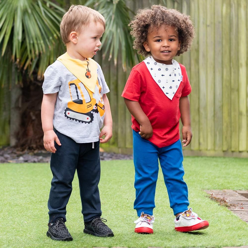 Lovjoy 100% Cotton Bandana Dribble Bibs, Light & Absorbent for Warm Months Fits upto 3 years - 7 PACK (Set 2) - Image 5