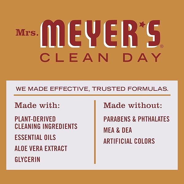 MRS. MEYER’S CLEAN DAY LIQUID DISH SOAP, BIODEGRADABLE FORMULA, LIMITED EDITION APPLE CIDER, 16 FL. OZ