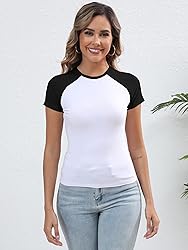 Abardsion Trendy Baby Tees for Women Y2K Shirts