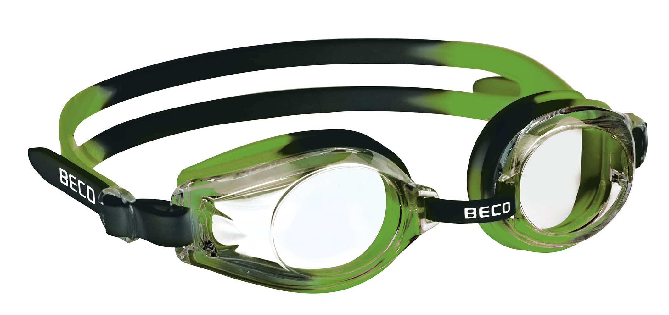 Beco Unisex Youth Rimini Swimming Goggles, Green/Black, One Size