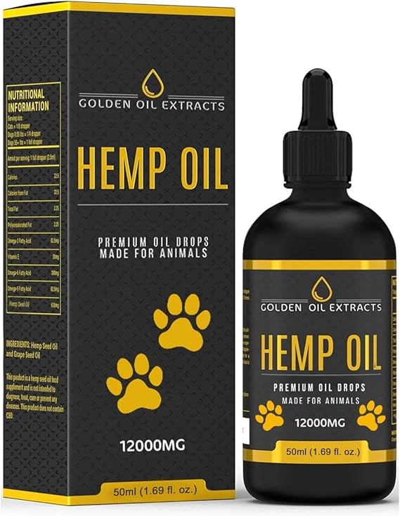 Golden Oil Extrakte für Hunde und Katzen 12000mg 60ml Natürliche hohe