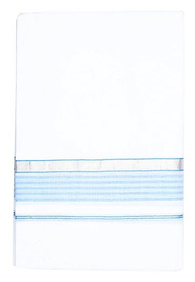 Men's Pure Cotton Dhoti's (130_White_3.60M)