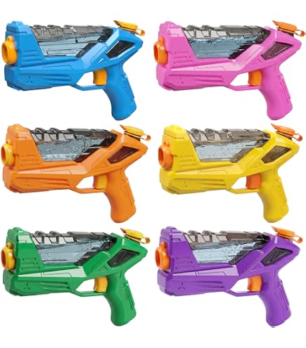 Pack De 3 Pistolas De Agua KUKUPOW | 600 Ml De Capacidad Y Hasta 10 M De Alcance, Ideales Para Piscina, Playa Y Fiestas De Verano