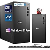 Dell Slim Tower Desktop Computer ECT1250 - Intel 10-Core Ultra 5-225, 32GB DDR5 RAM, 1TB SSD, Supports Multiple Monitors, Intel UHD Graphics, Win 11 Pro, Wifi6, Wired Keyboard and Mouse
