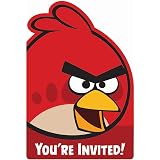 Angry Birds Birthday Supplies Angry Birds Invitations (8) Party Accessory