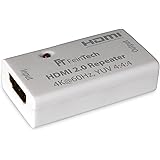 FeinTech VMR00100 HDMI 2.0 Repeater Signal-Verst&auml;rker (UHD 4K 60 Hz, HDR), 50 m Reichweite, HDCP 2.2, wei&szlig;