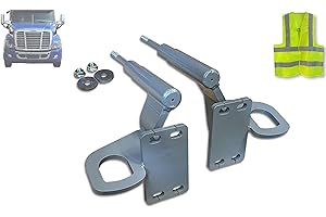 KOZAK Bumper Deer Moose Brush Guard Brackets Mounting Hardware Set for Compatible with EX-Guard Freightliner Cascadia 2008-2017 Plus Logo and Reflective Vest