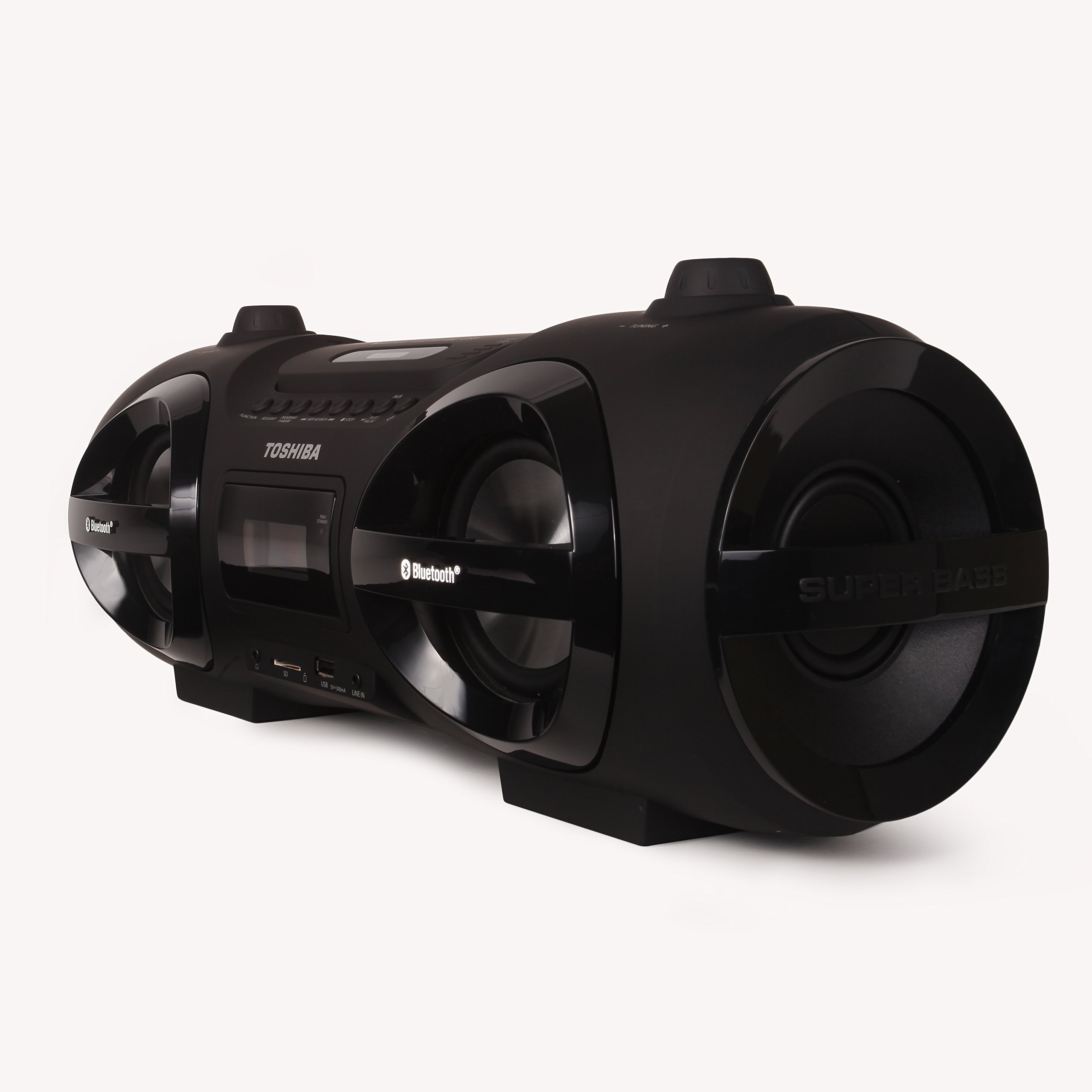 Toshiba Wireless Bluetooth Boombox Speaker Portable CD Boom Box FM