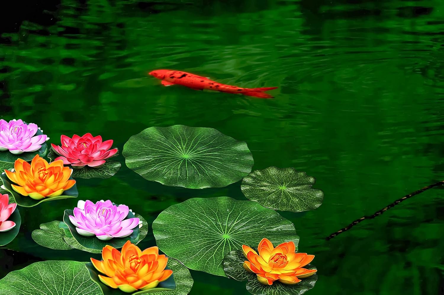 Amazon Com Navadeal Pack Of 9 Artificial Floating Foam Lotus Leaves Water Lily Pads Ornaments Green Perfect For Patio Koi Fish Pond Pool Aquarium Home Garden Wedding Party Special Event Amazon Com Navadeal Pack Of 9 Artificial Floating Foam Lotus Leaves Water Lily Pads Ornaments Green Perfect For Patio Koi Fish Pond Pool Aquarium Home Garden Wedding Party Special Event