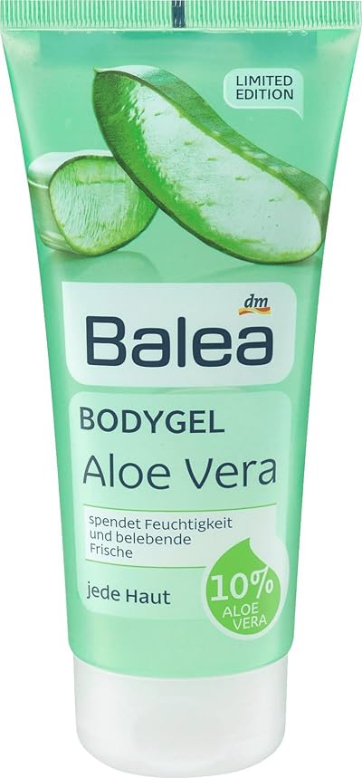 Balea Aloe Vera Body Gel 200ml Moisturising Freshness for All Skin Types Vegan
