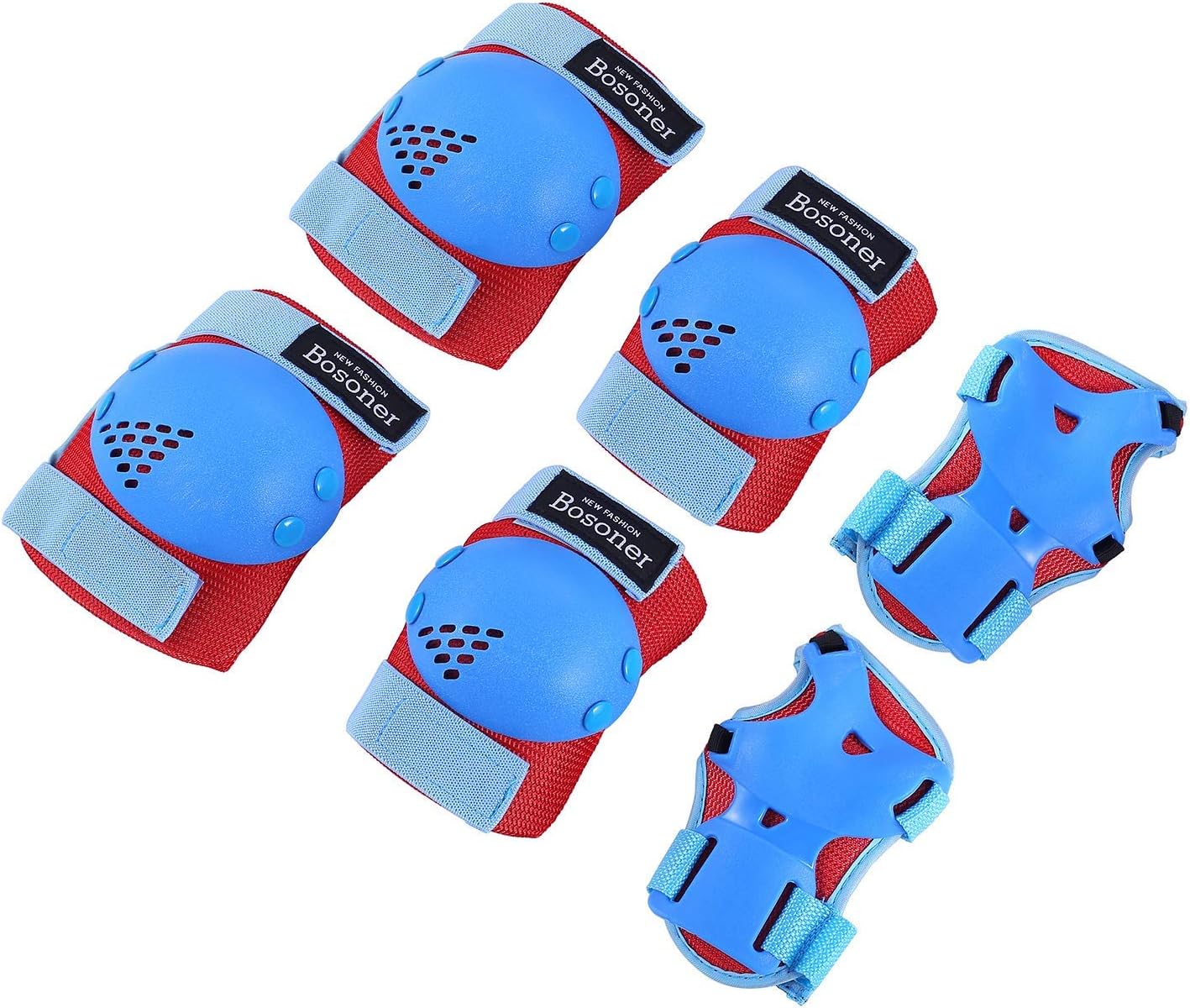 BOSONER Kids/Youth Knee Pad Elbow Pads for Roller Skates Cycling BMX Bike Skateboard Inline Rollerblading, Skating Skatings Scooter Riding Sports : Sports & Outdoors