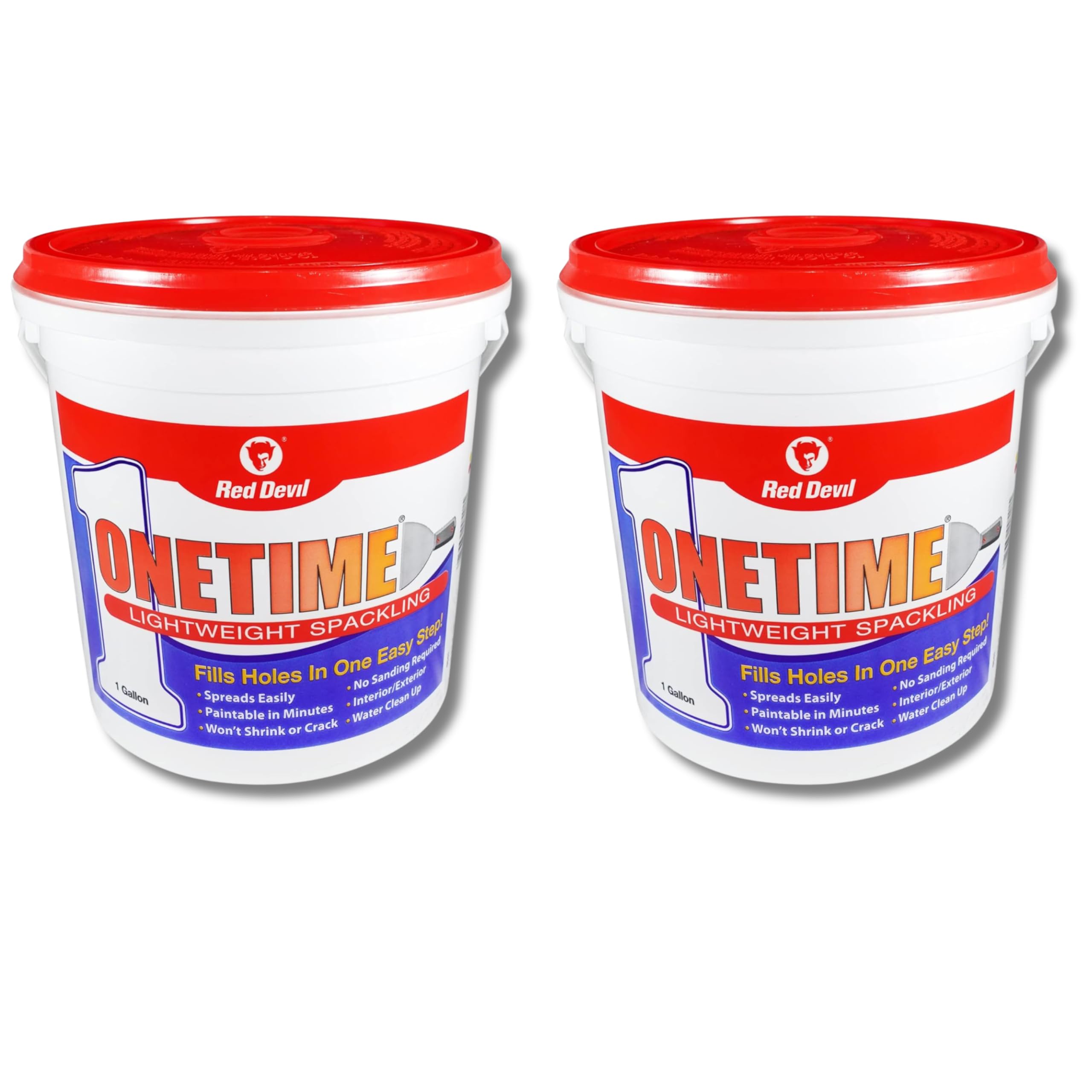 Red Devil 0541 ONETIME Lightweight Spackling, 1 Gallon, Made in USA