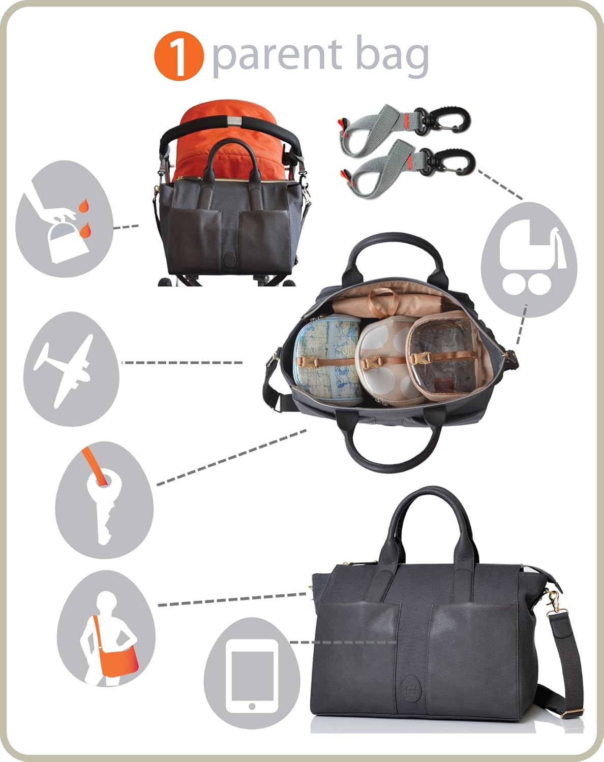 pacapod croyde changing bag