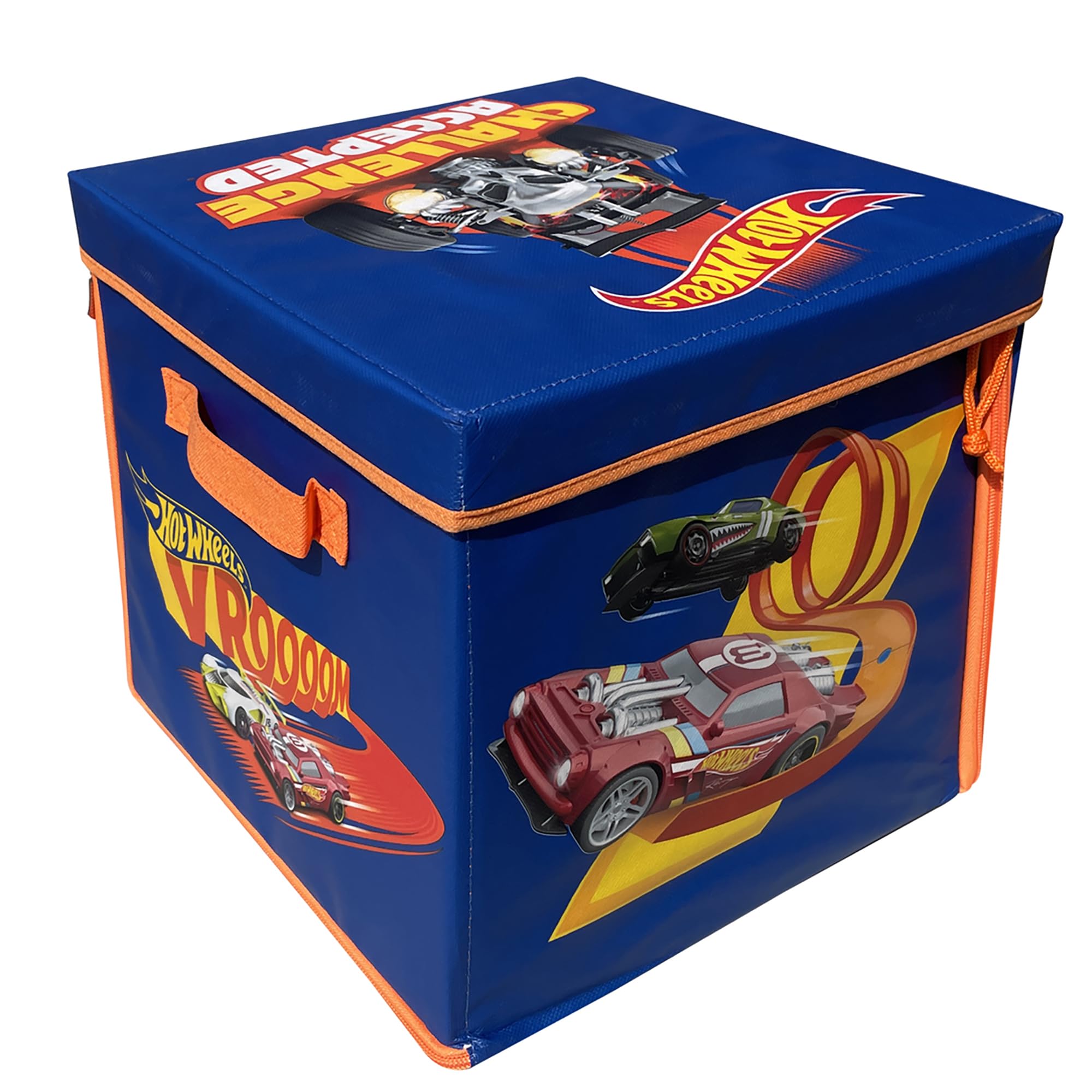 Hot Wheels Tara Toy: ZipBin 300 Car Storage Cube - Unzip to Convert Into A Playmat, Holds Up to 300 Toy Cars, Storage & Play, Toy Box, Kids Age 3+